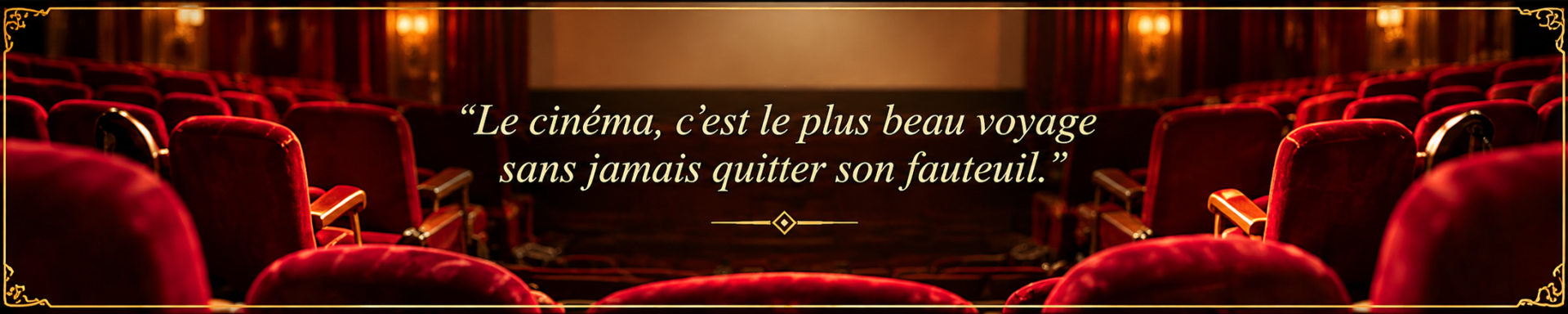Voyage cinematographique en velours rouge